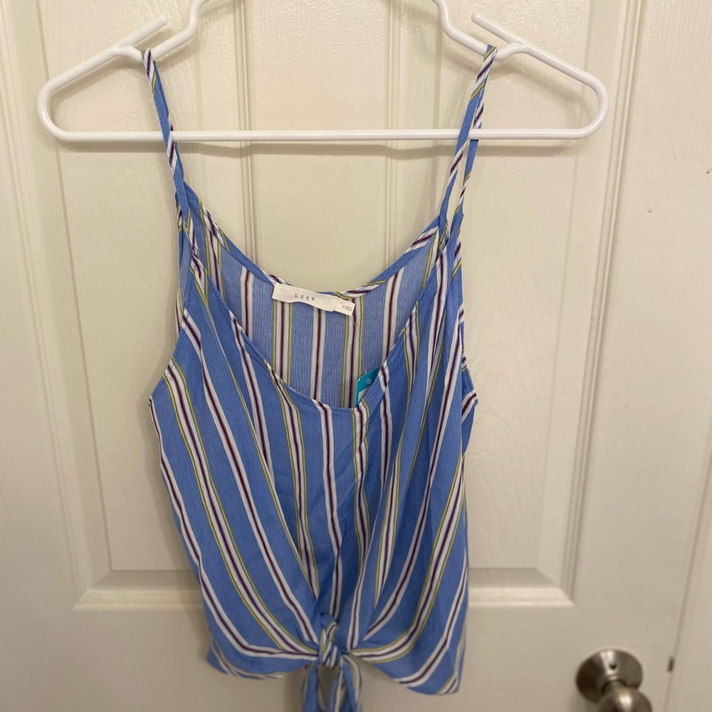 Lush blue crop top!